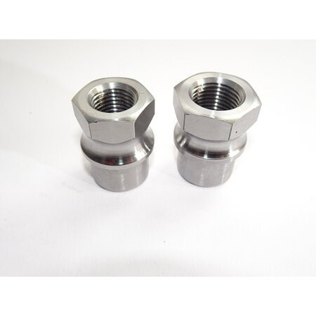 Hexagonal RH threadbungs for 25x2.0mm tube